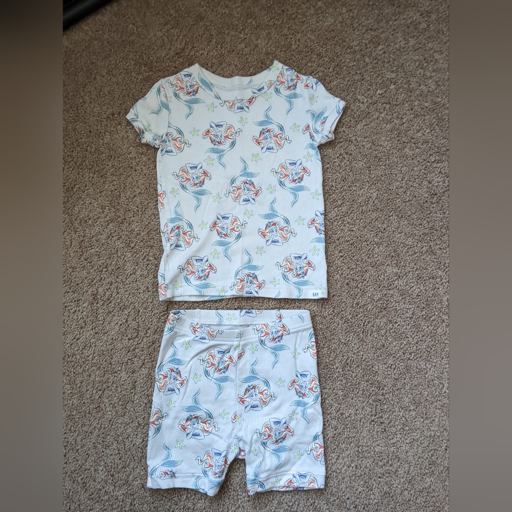 GAP kids Disney Ariel pajamas 3T.